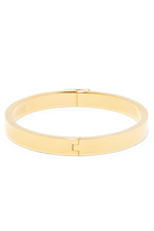 Never A Dull Moment Idiom Bangle, Plated Metal